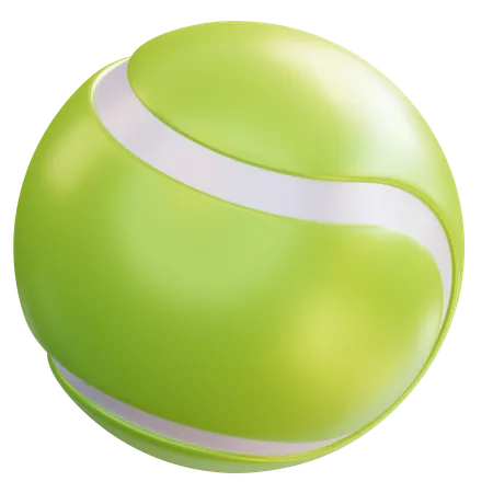 3 D Illustration Tennis Ball 3D Icon