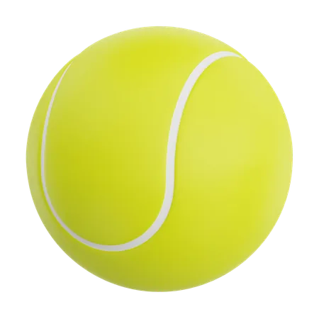3 D Render Tennis Ball Icon Illustration Isolated On Transparent Background 3D Icon