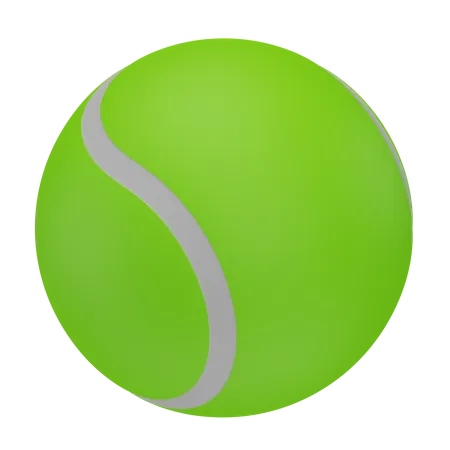Green Tennis Ball 3D Icon