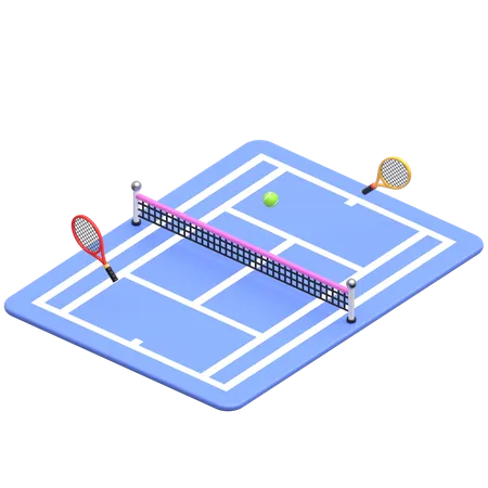 Tennis Court  3D Icon