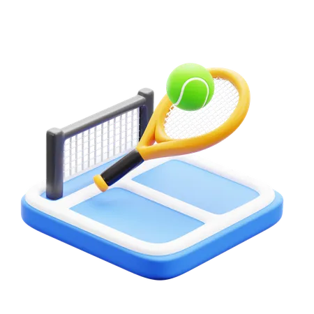 Tennis Court  3D Icon