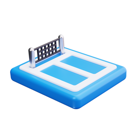 Tennis Court  3D Icon