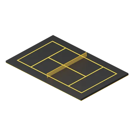 Tennis Court  3D Illustration