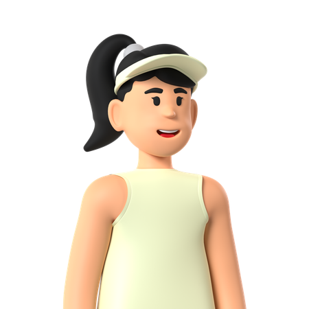 Tennis Damen  3D Icon