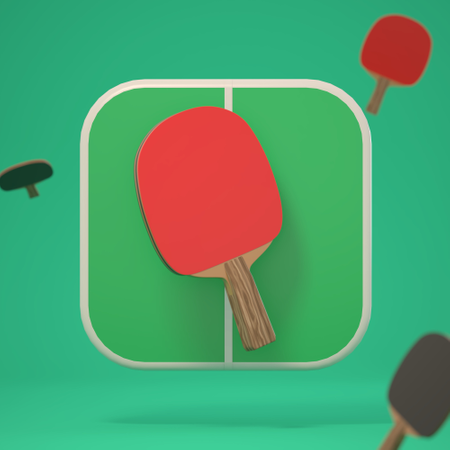 Tennis de table  3D Illustration