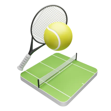 Tennis field  3D Icon