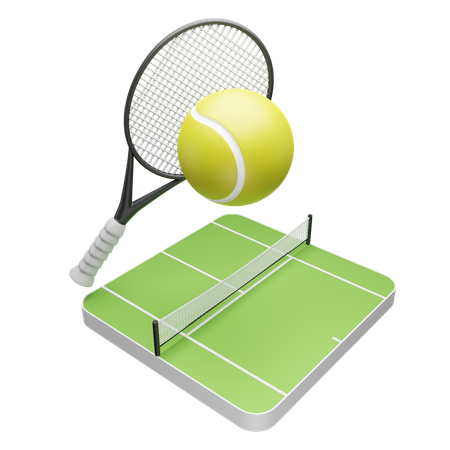 Tennis field  3D Icon