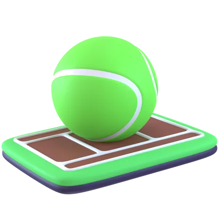 Tennis Field  3D Icon