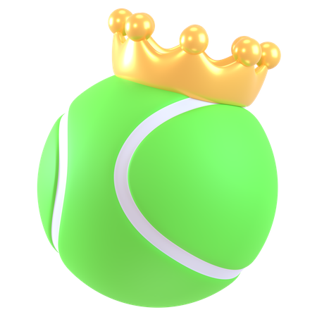 Tennis King  3D Icon