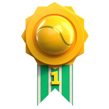 Tennis Medal  3D Icon