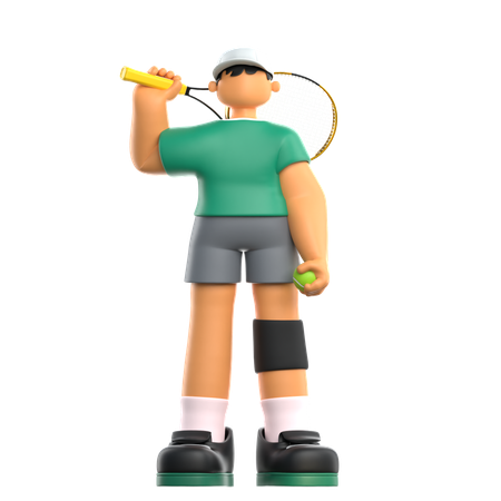 Tennis Player  3D Icon