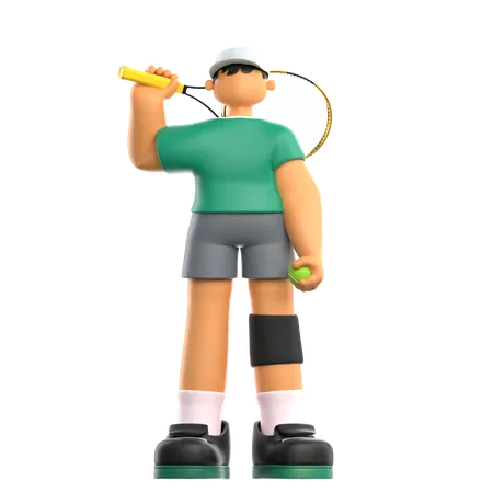 Tennis Player  3D Icon