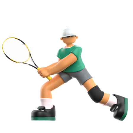 Tennis Player  3D Icon