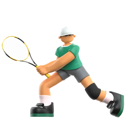 Tennis Player  3D Icon