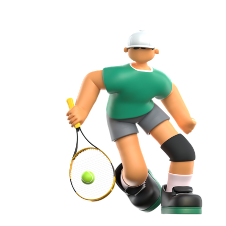 Tennis Player  3D Icon