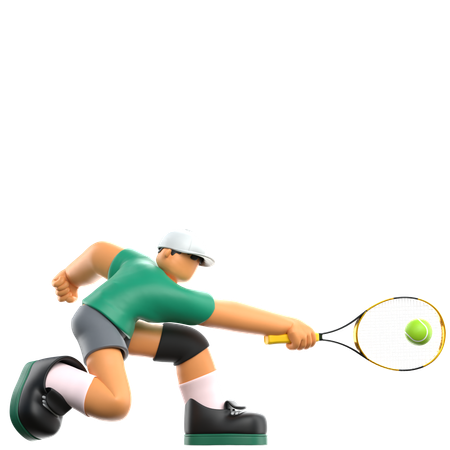 Tennis Player  3D Icon