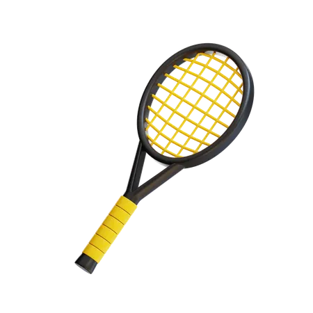 3 D Tennis Racket 3D Icon