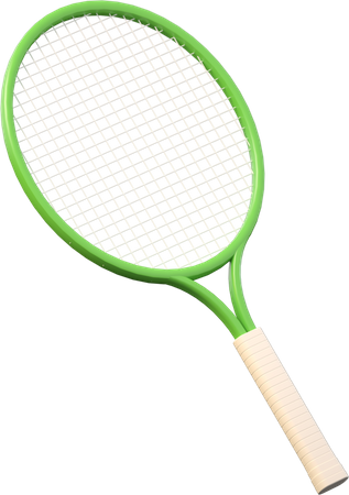Tennis Racket 3D Illustration