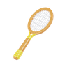 3d sport racquet logo