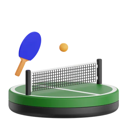 3 D Render Tennis Table Icon Illustration Isolated On Transparent Background 3D Icon