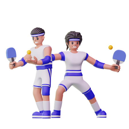 Tennis Table  3D Illustration