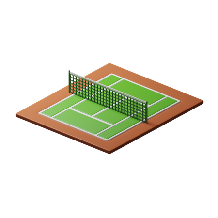 Tennisplatz  3D Icon