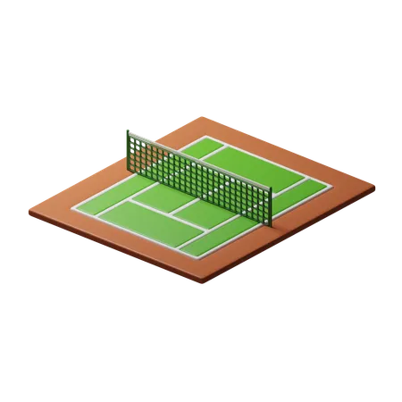 Tennisplatz  3D Icon