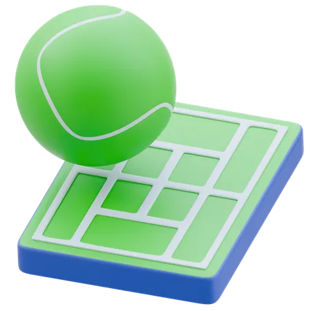 Tennisplatz  3D Icon