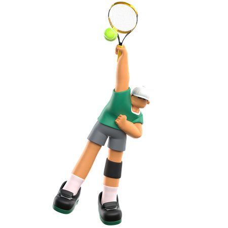 Tennisspieler  3D Icon