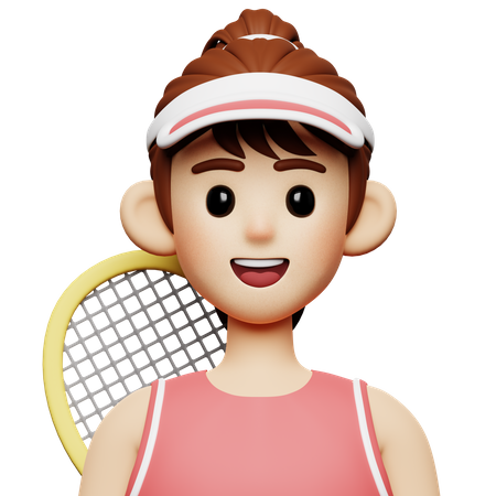 Tennisspieler  3D Icon