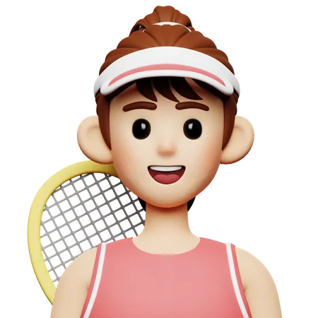 Tennisspieler  3D Icon