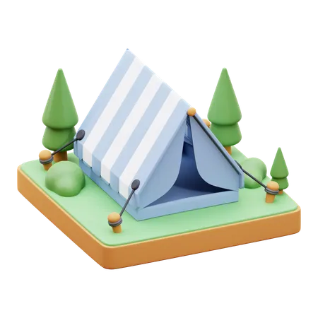 3 D Camping Icon 3D Icon