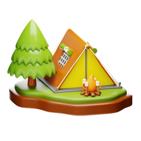 Tent  3D Icon