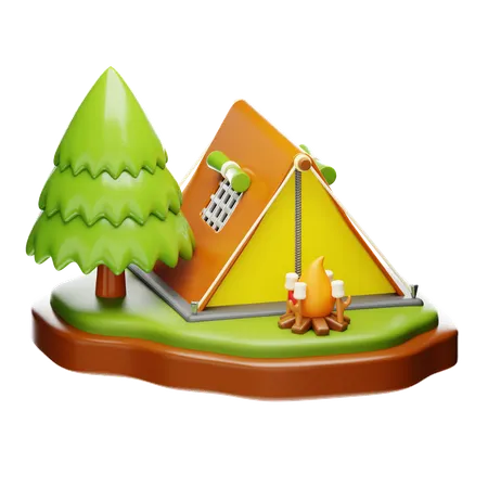 Tent  3D Icon