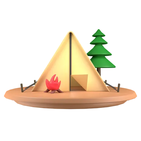 Tent 3D Illustration