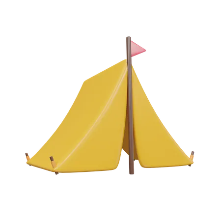 Tent Camp  3D Icon