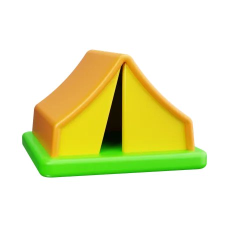 テントキャンプ  3D Icon