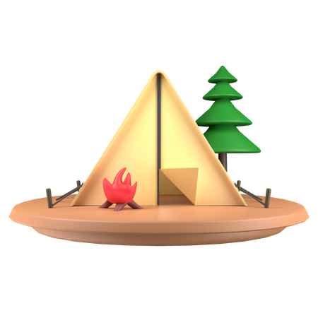 Tente  3D Icon