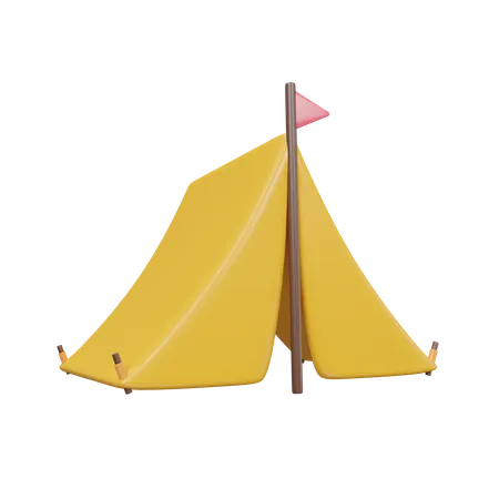 Illustration De Licone 3 D De Voyage De Camp De Tente 3D Icon