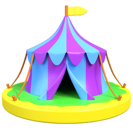 Tente de carnaval  3D Icon