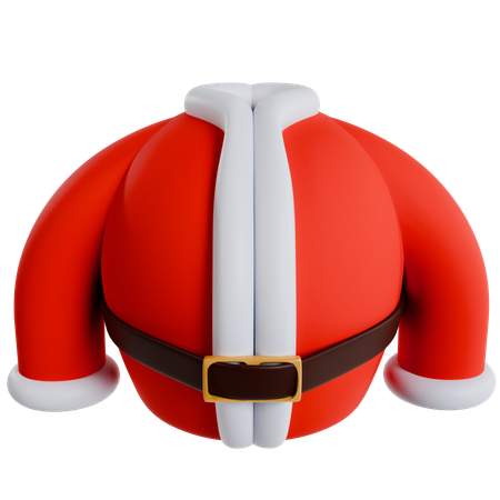 La tenue de fête du Père Noël  3D Icon