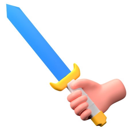 Tenir l'épée  3D Icon