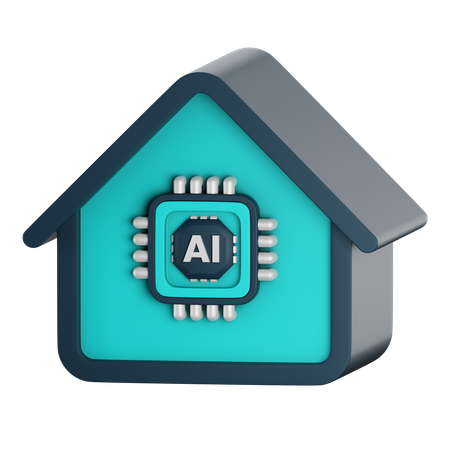 Ter casa  3D Icon