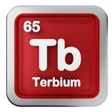 Terbium Periodic Table  3D Icon