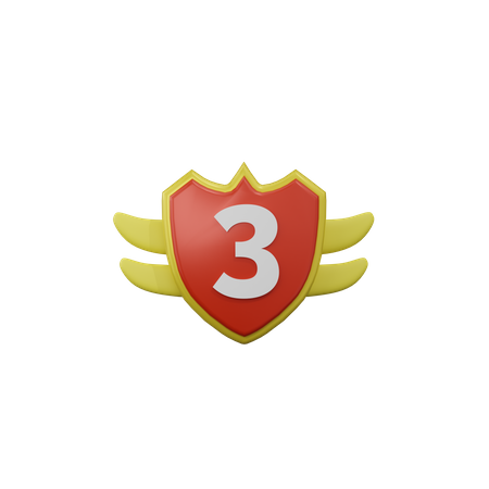 Terceiro emblema  3D Icon