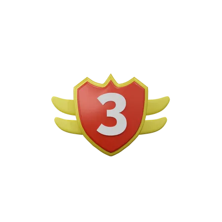 Terceiro emblema  3D Icon