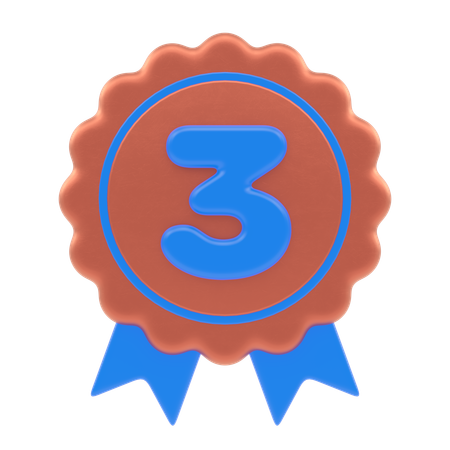 Tercera medalla  3D Icon