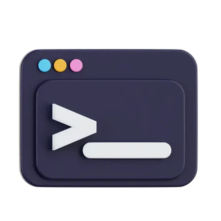 Terminal Console  3D Icon