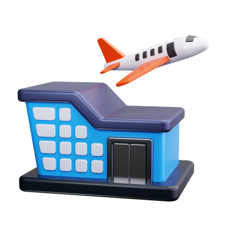 Terminal d'aéroport  3D Icon