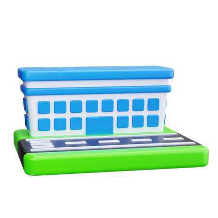 Terminal d'aéroport  3D Icon